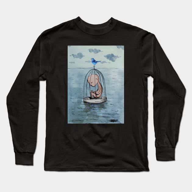 Sea of hope Long Sleeve T-Shirt by Loui Jover 